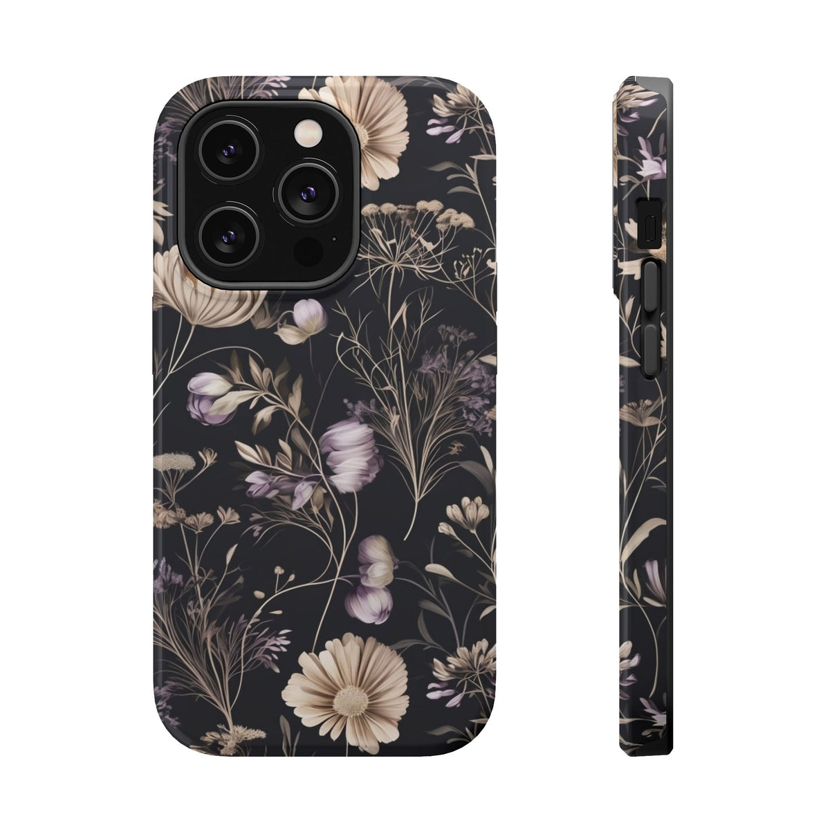 Dark Floral Magnetic Phone Case, alternate view