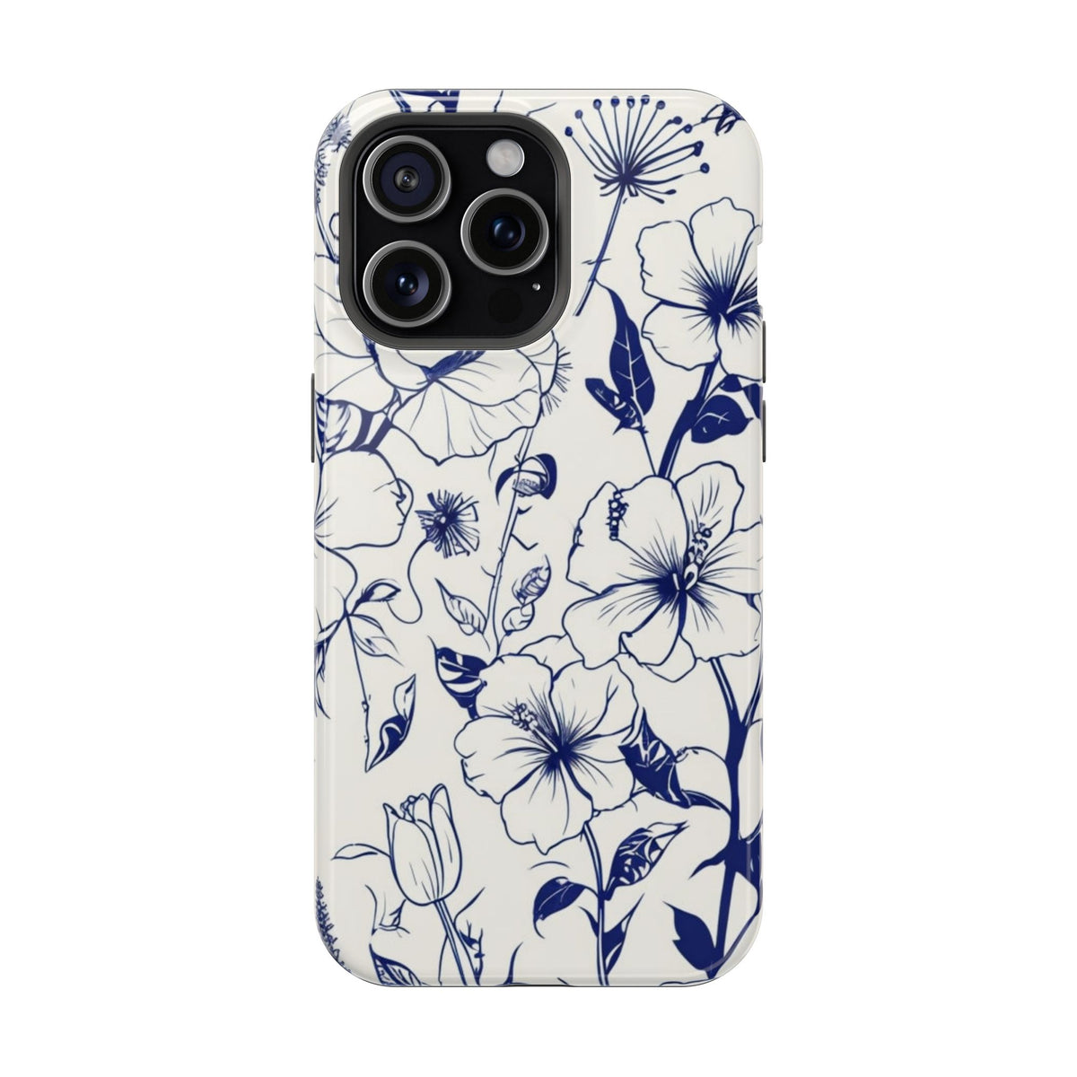 Floral Sketch Magnetic Phone Case, alternate view