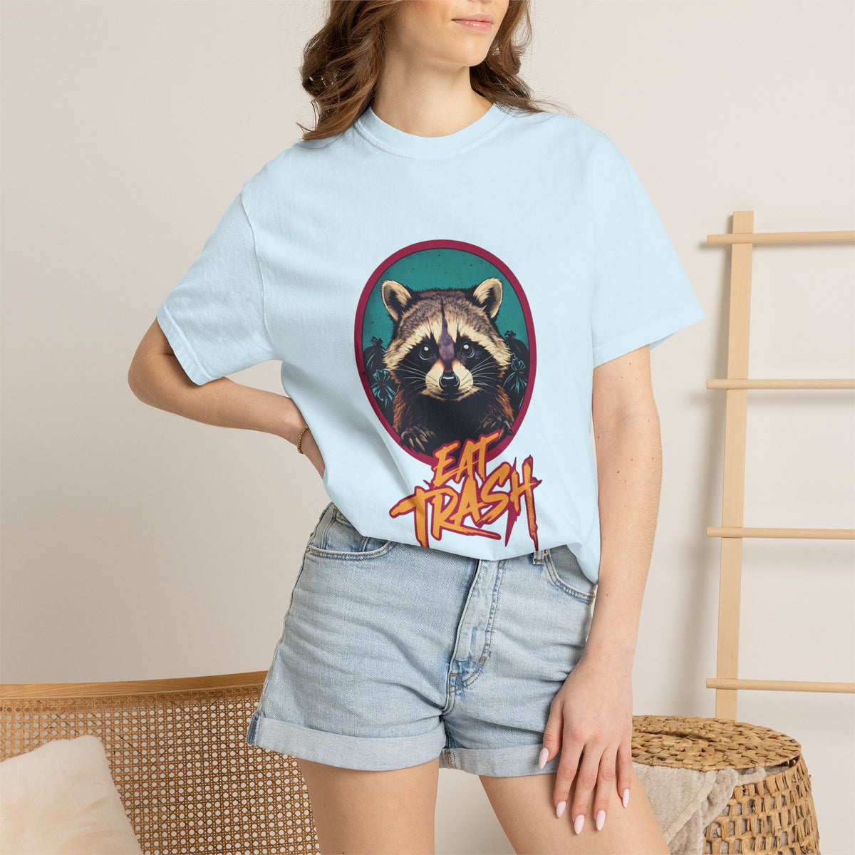 Raccoon 'Eat Trash' Graphic Tee