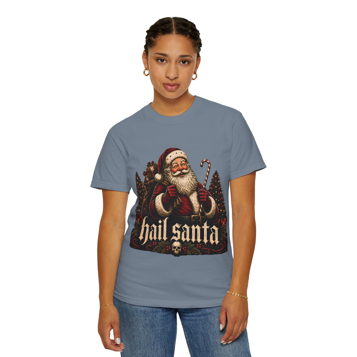 Hail Santa Vintage Graphic Tee