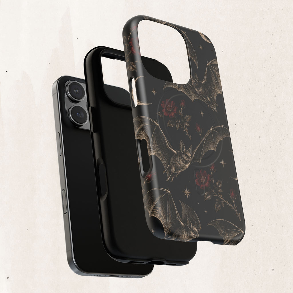 Gothic Bat & Moon Tough Magnetic Phone Case