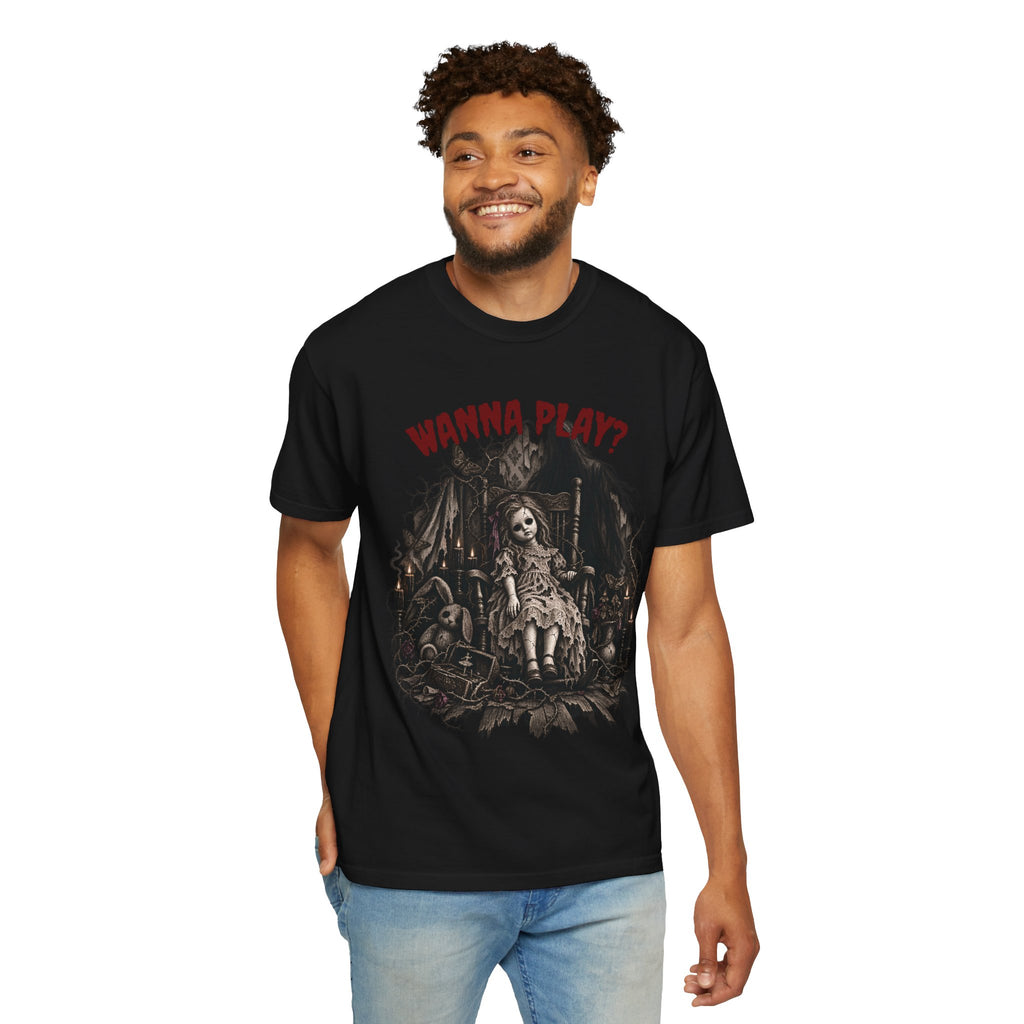 Horror Doll "Wanna Play?" Tee