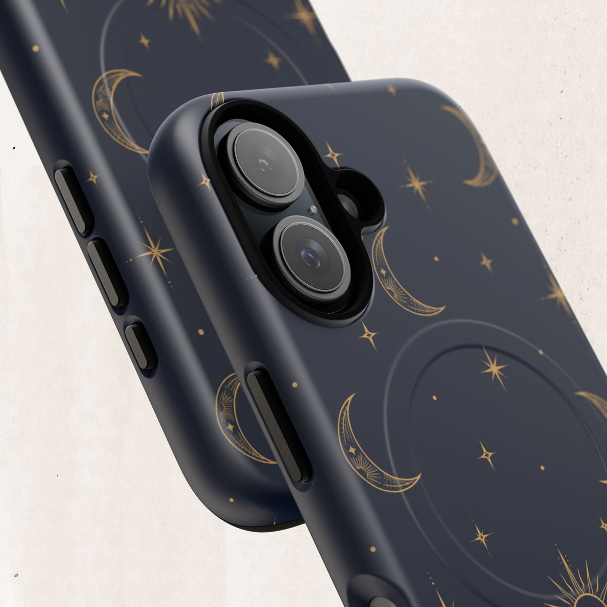 Magnetic Phone Case — Celestial Moon & Stars Tough Protective Cover
