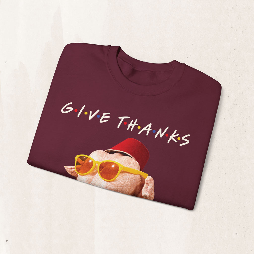 Thanksgiving FRIENDS Turkey Crewneck Sweatshirt Printify