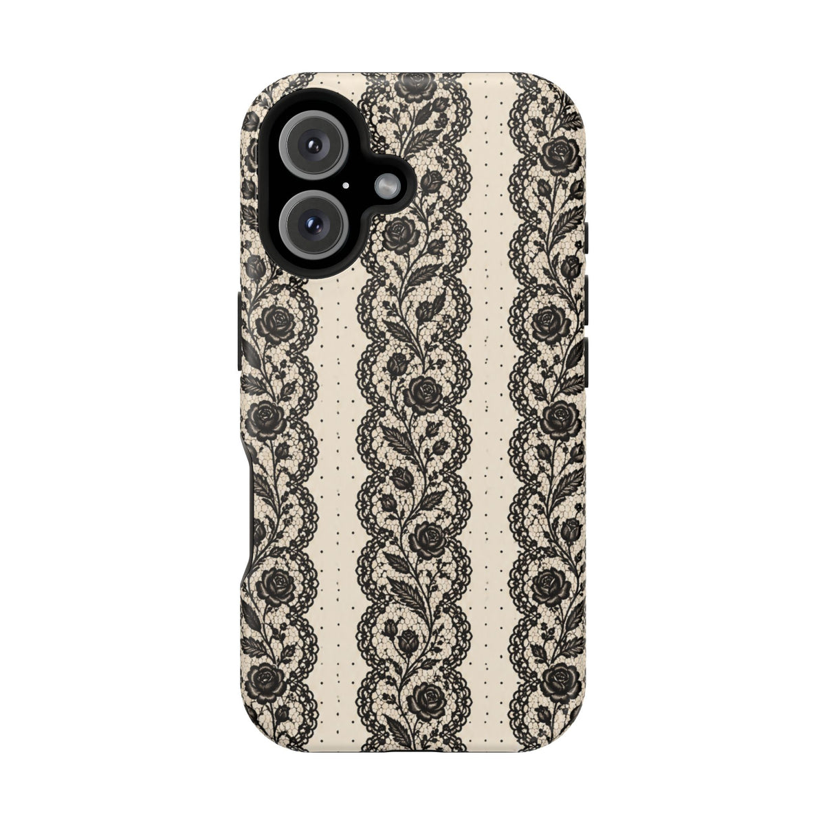 Lace Stripes Magnetic Phone Case, alternate view