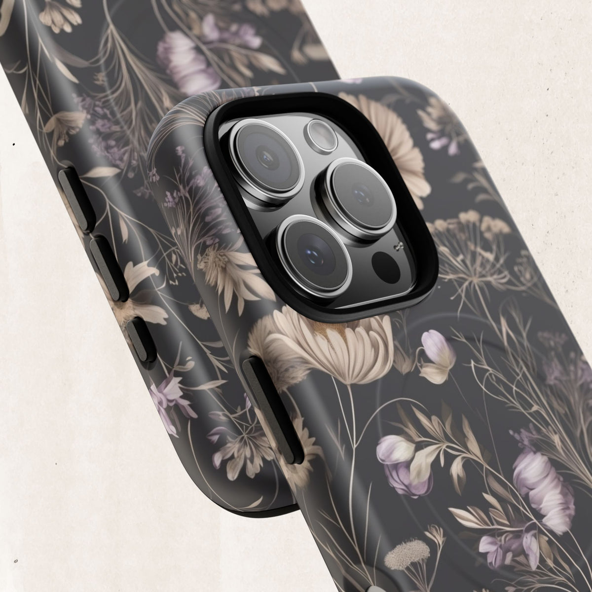 Floral Noir Tough Magnetic Phone Case