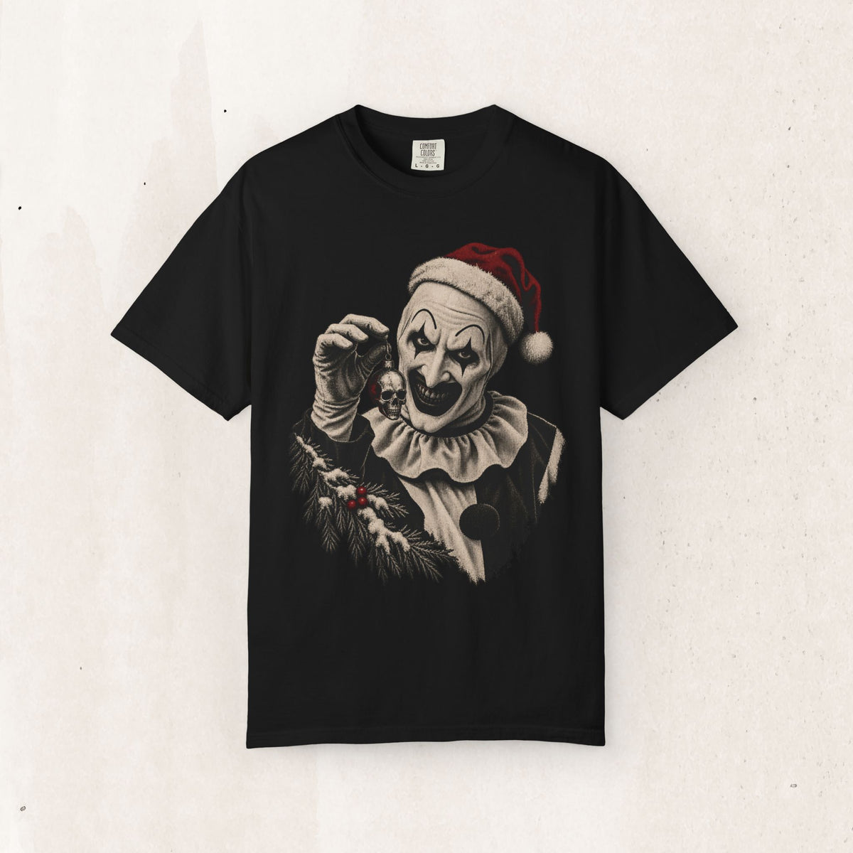 Terrifier Art The Clown Christmas Tee