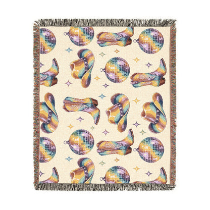 Rainbow Cowboy Woven Blanket