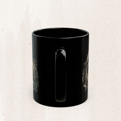 Horror Monsters Mug — Classic Universal Monsters Black Coffee Cup (11oz/15oz)