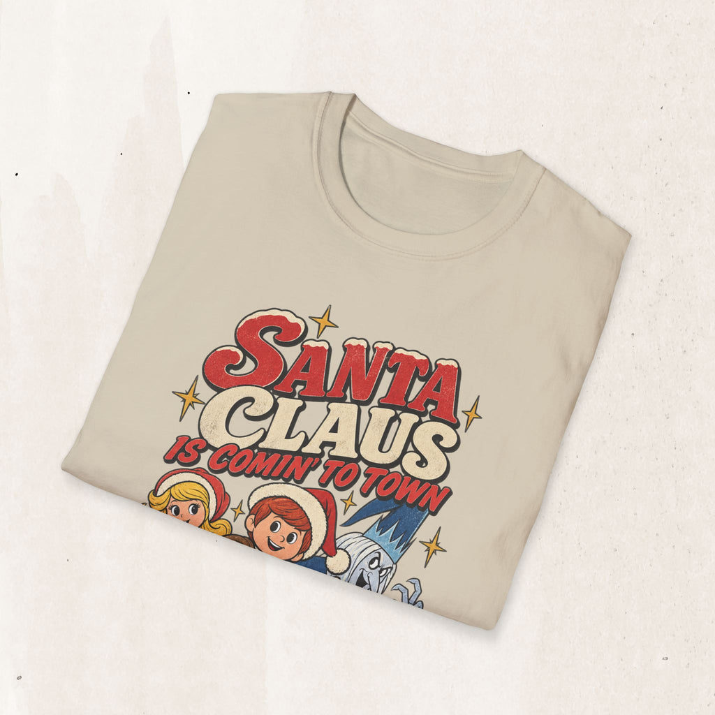 Santa Claus Is Comin' To Town Christmas Tee