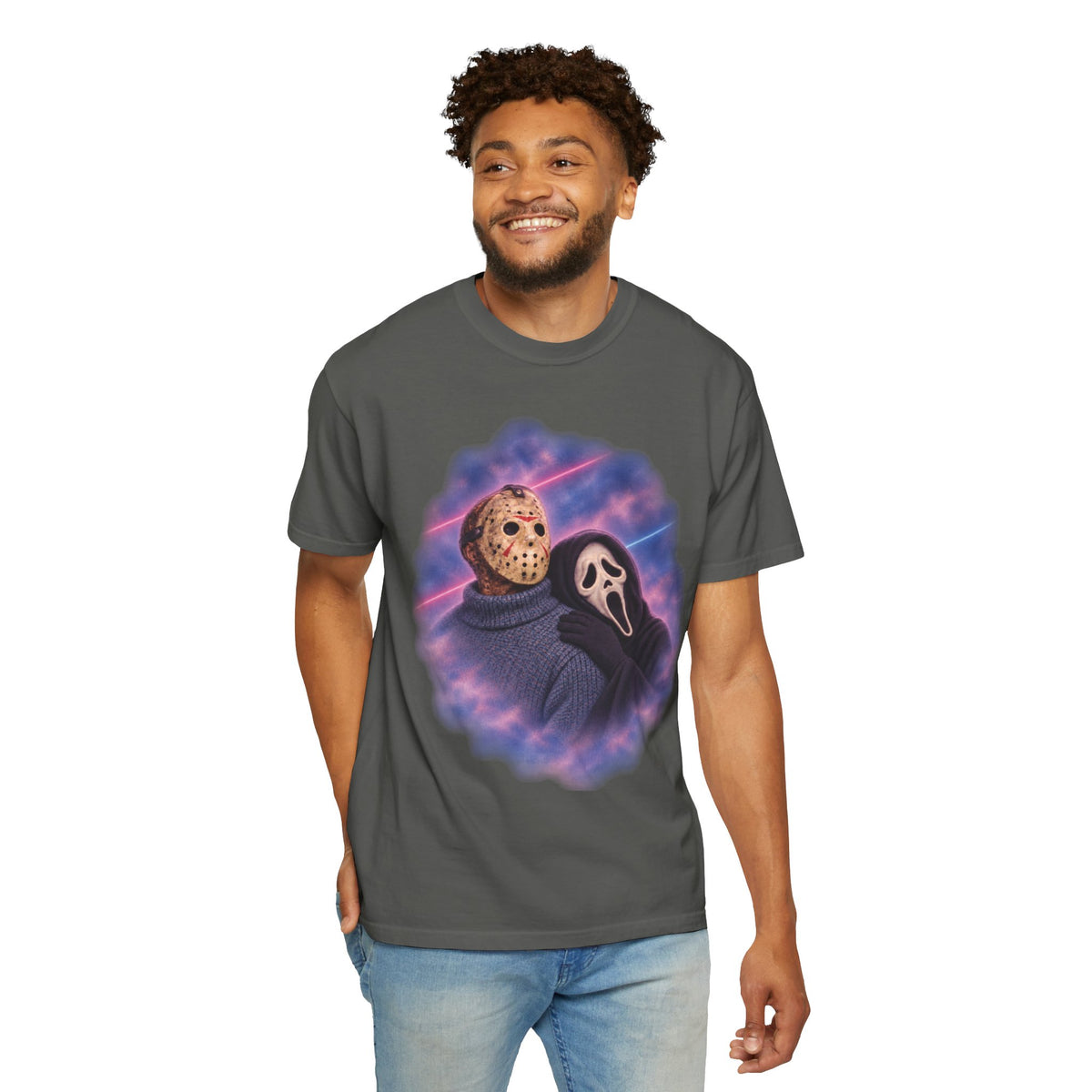 Jason Vorhees & Ghostface 80's Portrait Tee