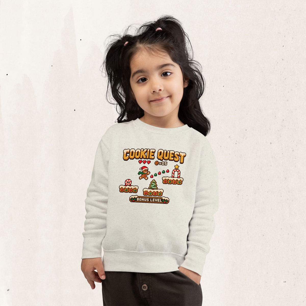 Christmas Cookie Quest Toddler Sweatshirt