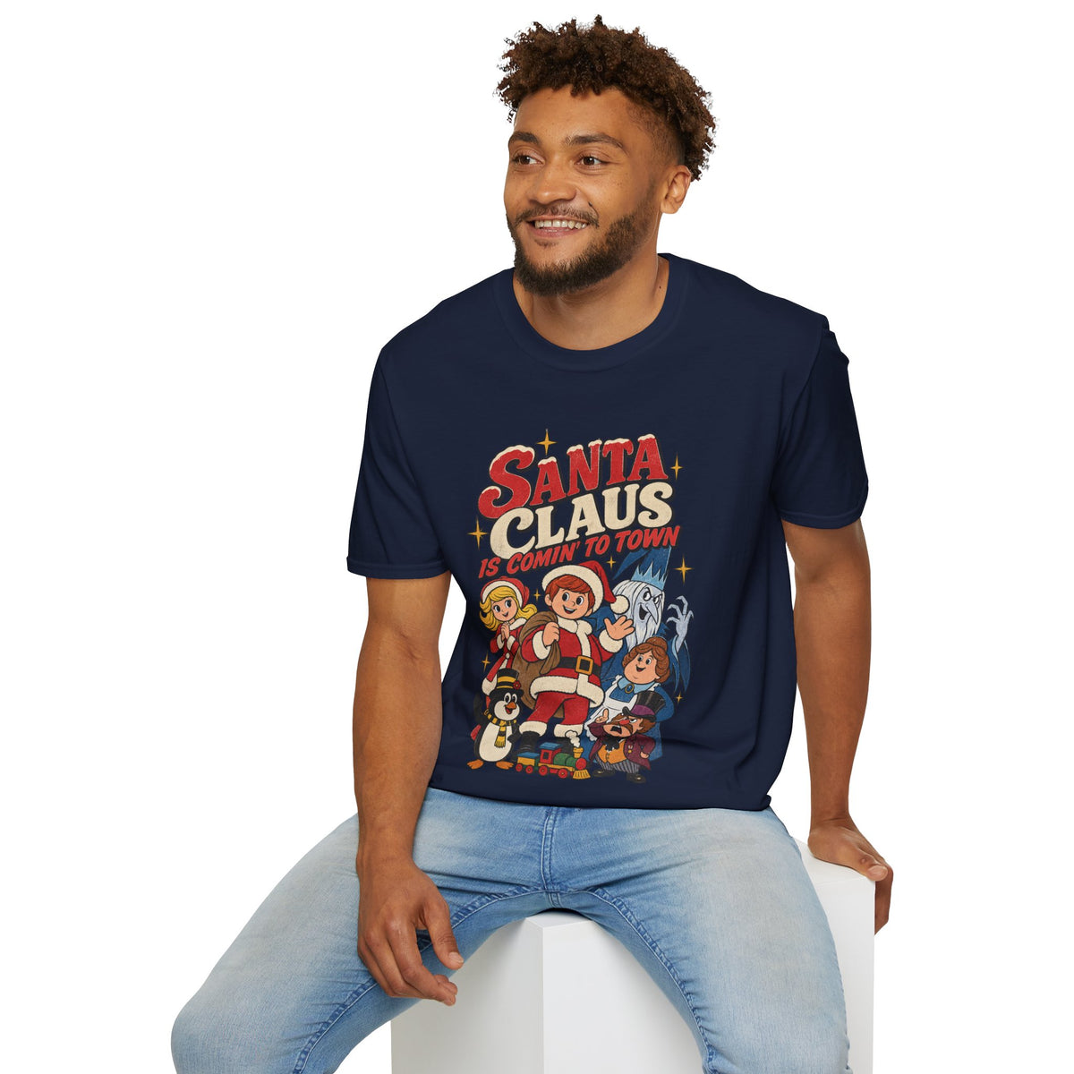 Santa Claus Is Comin' To Town Christmas Tee