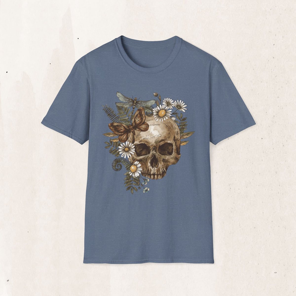Floral Skull Graphic Tee