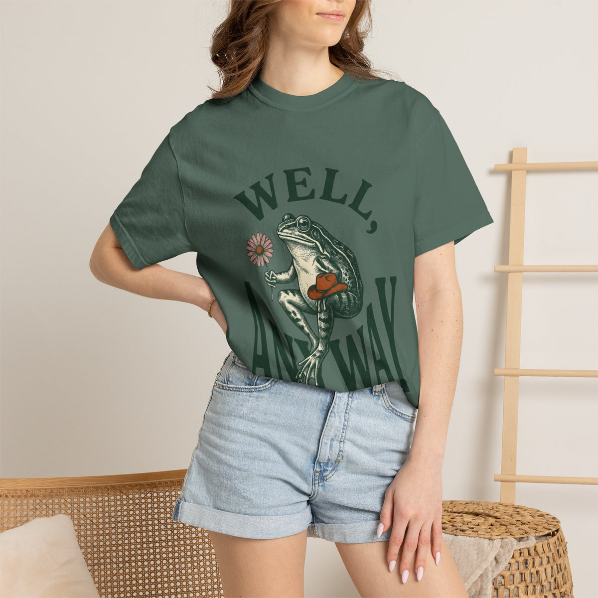 Frog Graphic "Well, Anyway" Tee
