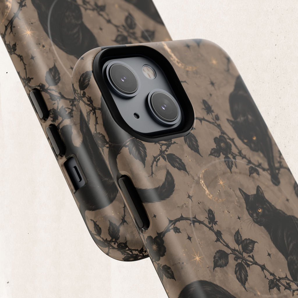 Vintage Black Cats Tough Phone Case