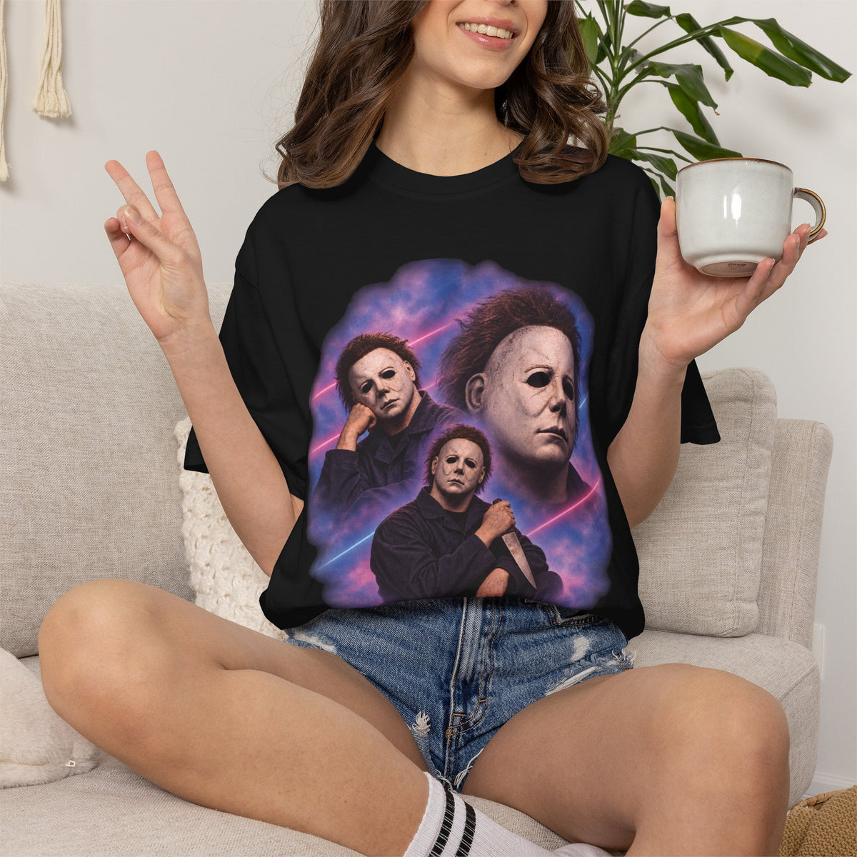 Michael Myers 80's Portrait Tee