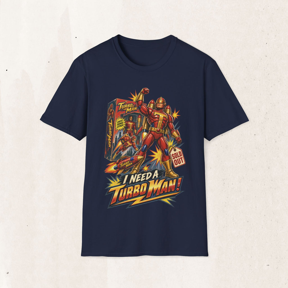 Turbo Man Graphic Tee - Jingle All The Way