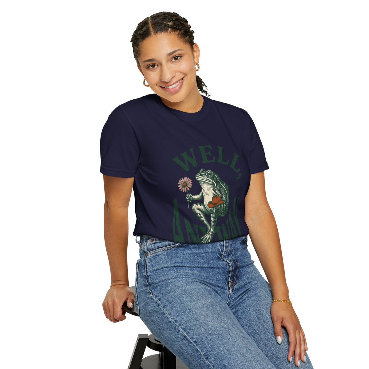 Frog Graphic "Well, Anyway" Tee