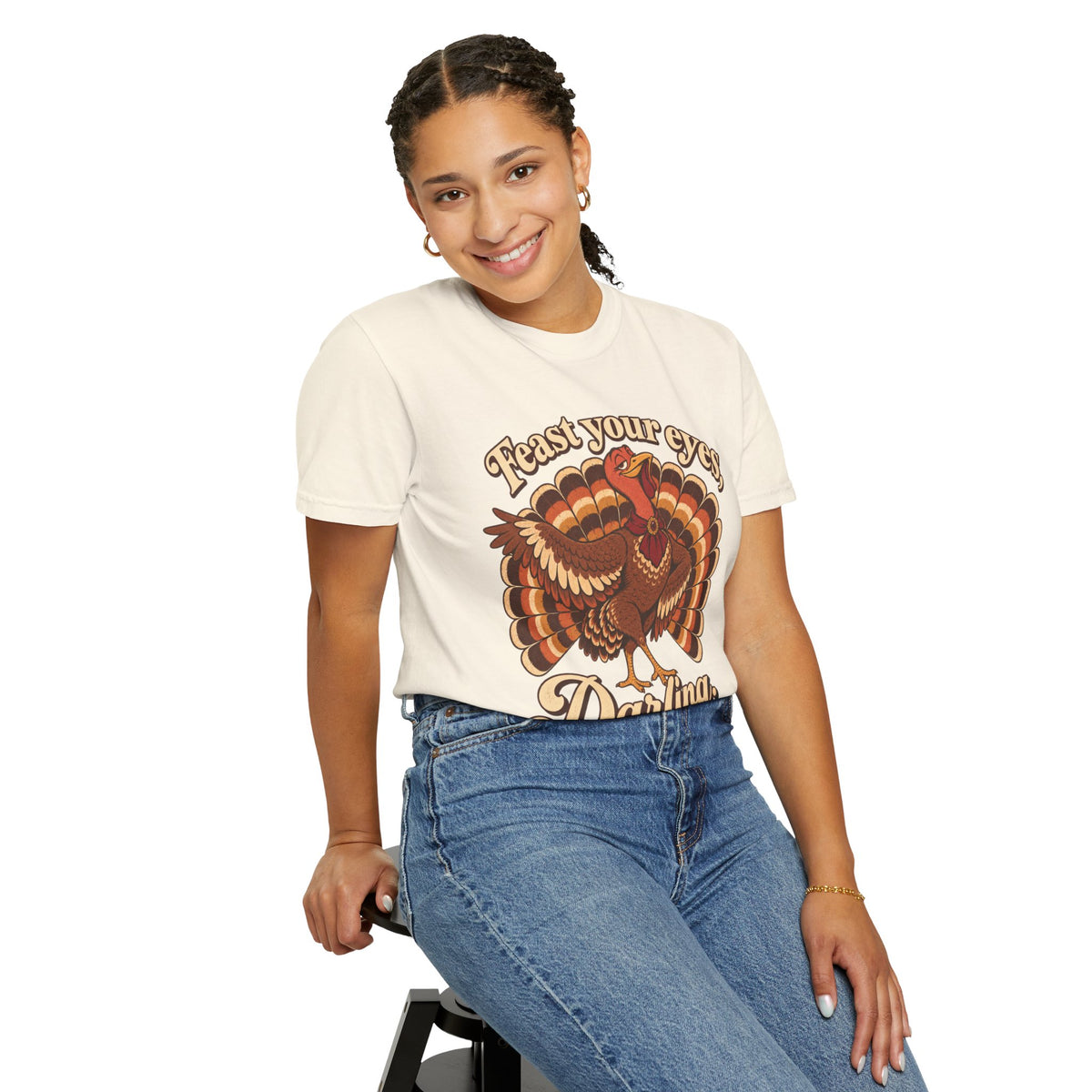Thanksgiving 'Feast Your Eyes, Darling' Turkey Tee