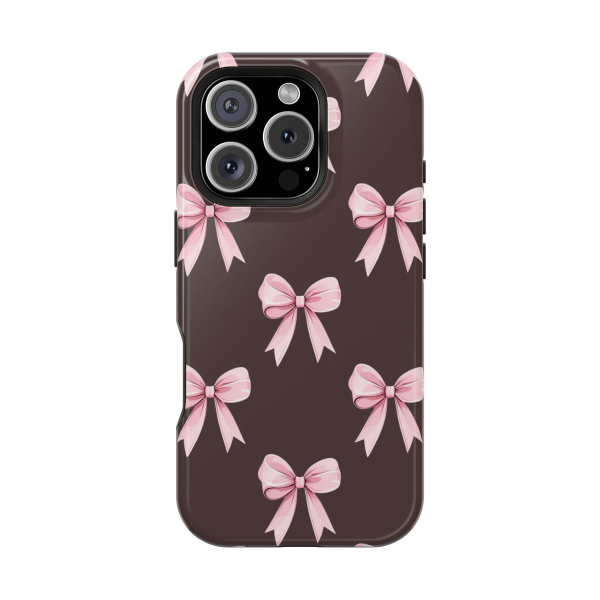 Pink Ribbon Bow Magnetic Phone Case, alternate view