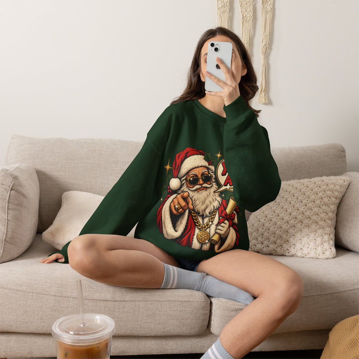 Santa Claus 'You's A Ho' Christmas Sweatshirt