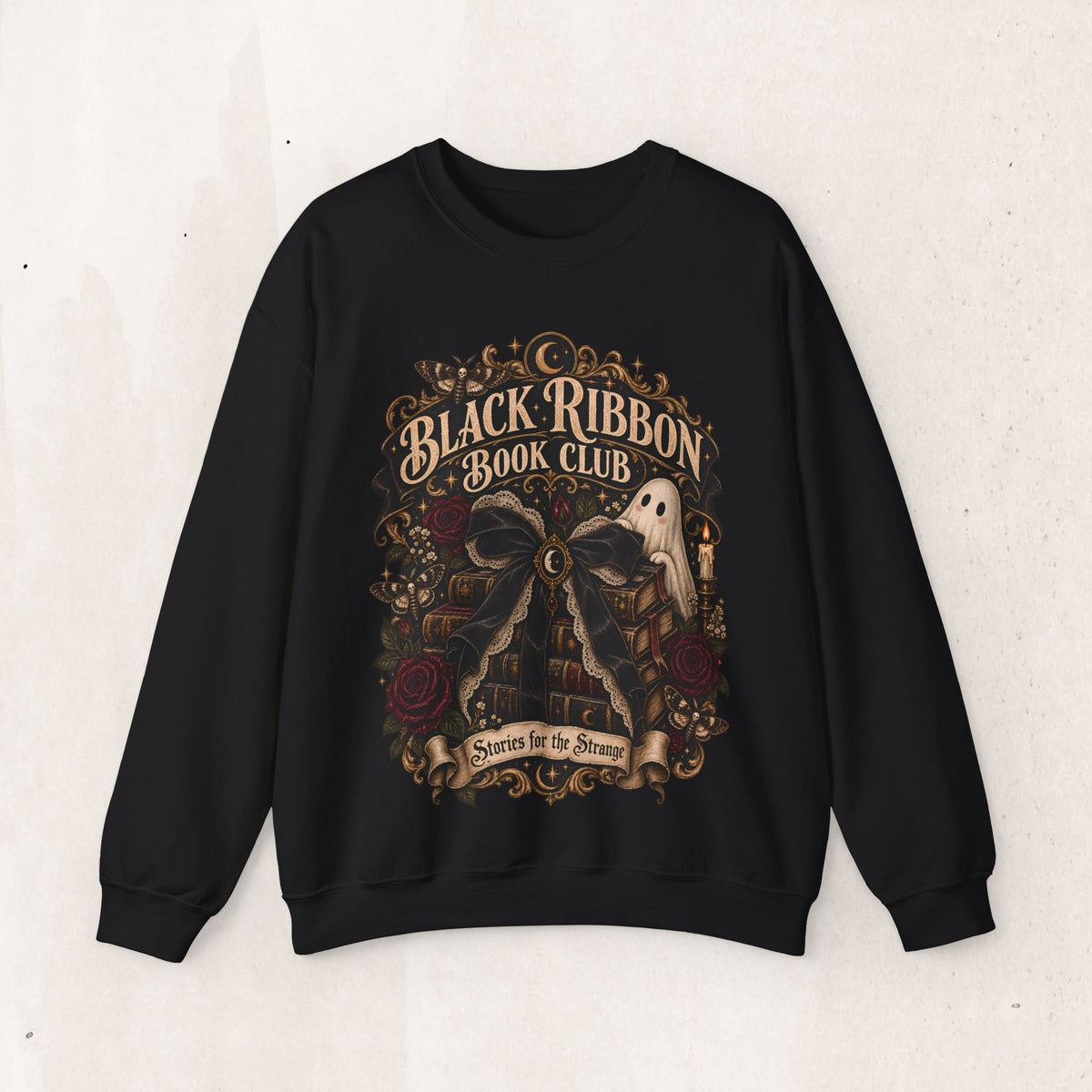 Black Ribbon Book Club Crewneck Sweatshirt