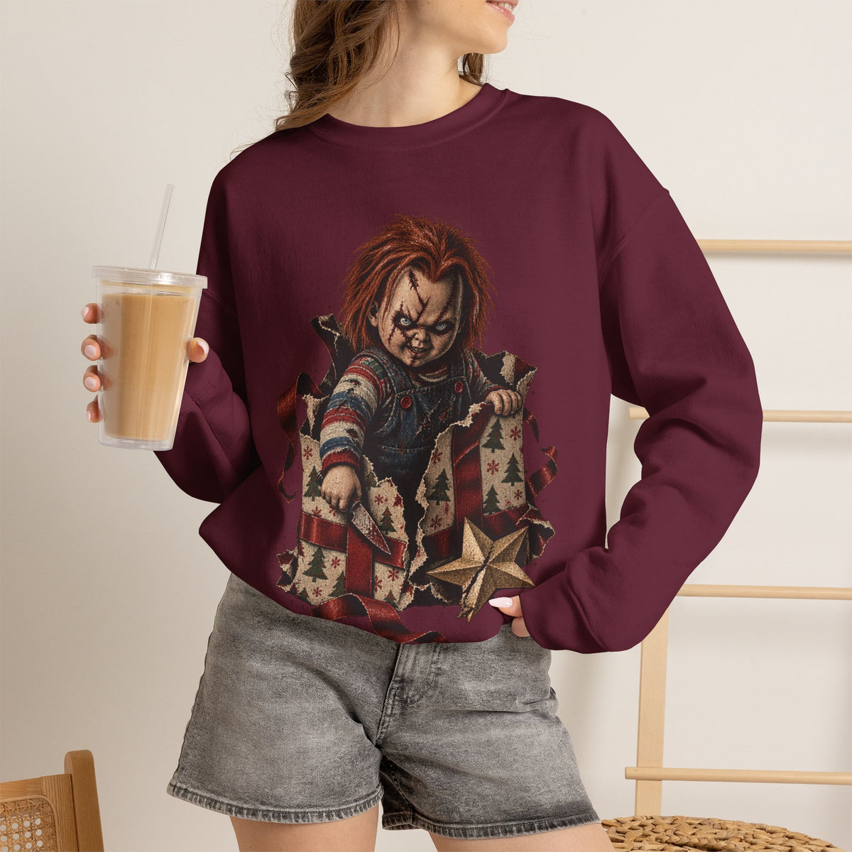 Chucky Christmas Crewneck Sweatshirt