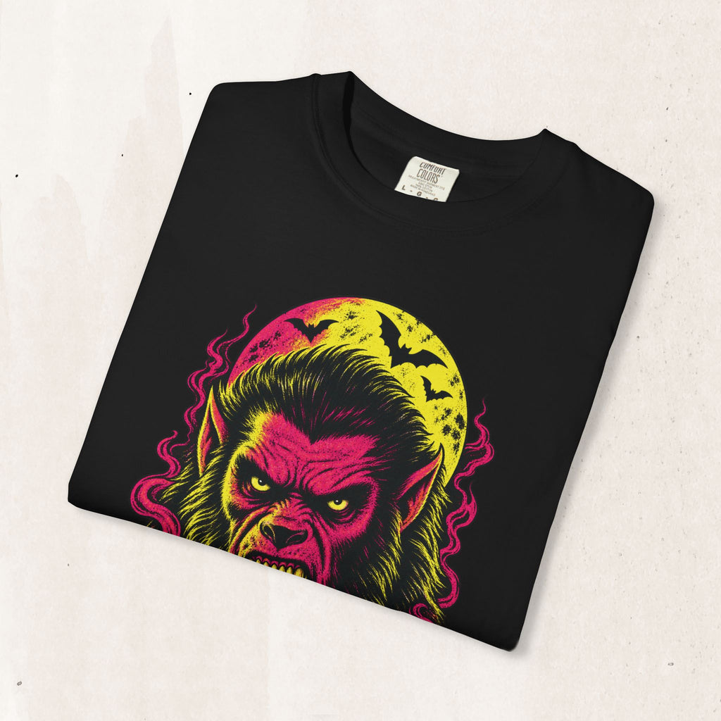 Neon Werewolf Halloween Tee