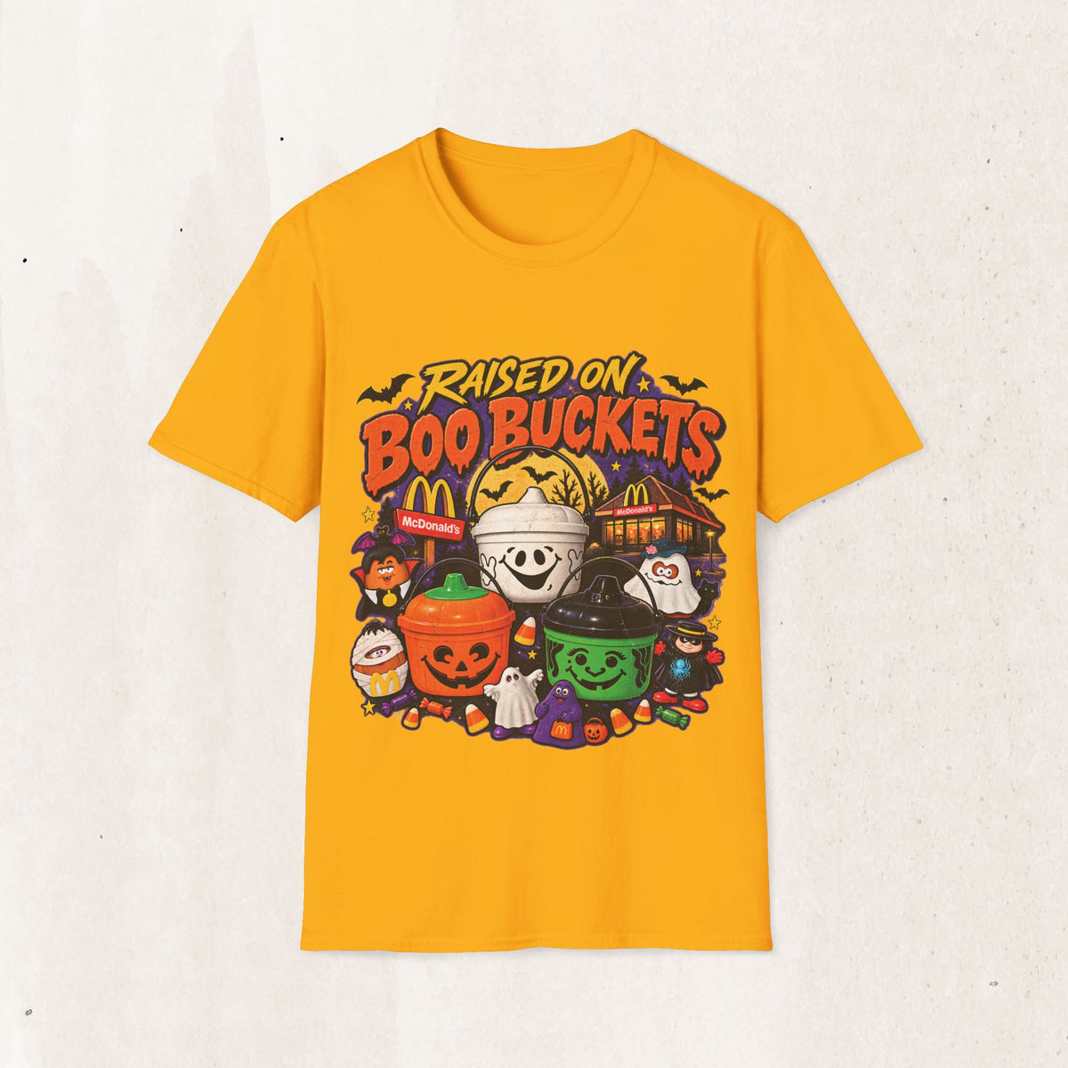 Halloween "Raised on Boo Buckets" Tee