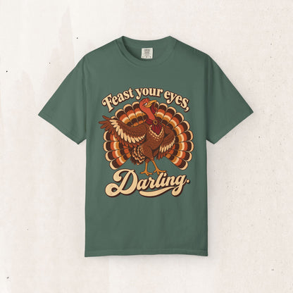 Thanksgiving 'Feast Your Eyes, Darling' Turkey Tee