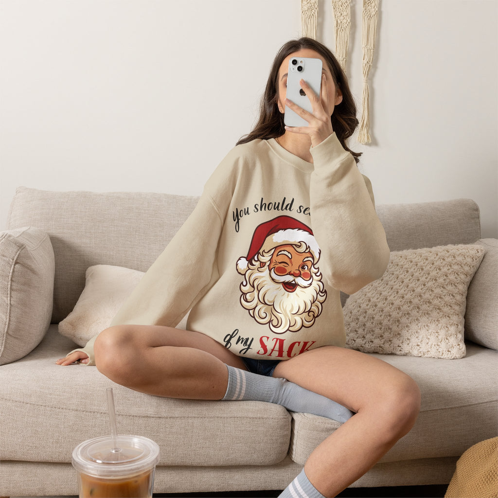Santa Claus 'You Should See the Size of My Sack' Sweatshirt Printify
