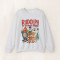 Rudolph The Red-Nosed Reindeer Vintage Crewneck Sweatshirt – Ash