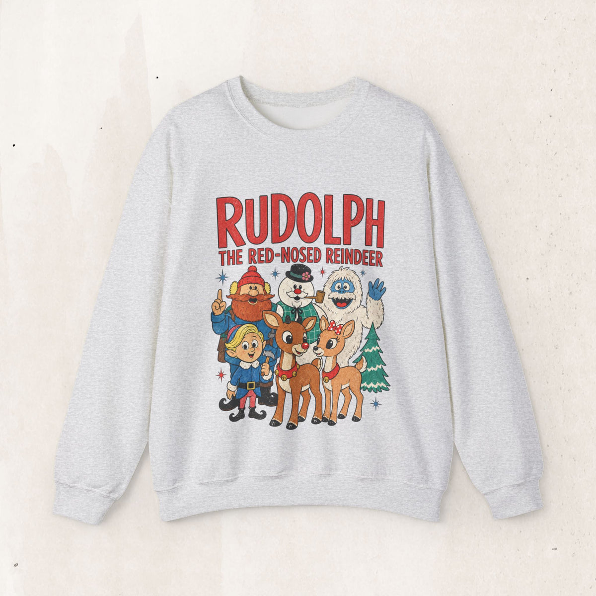 Rudolph The Red-Nosed Reindeer Vintage Crewneck Sweatshirt