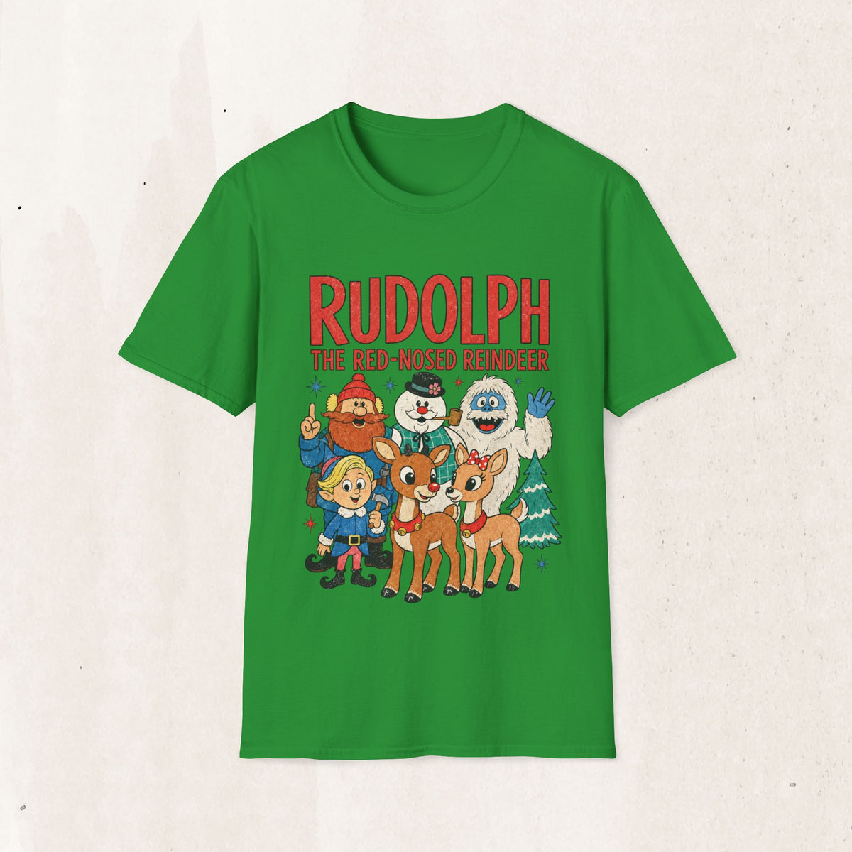 Rudolph The Red-Nosed Reindeer Christmas Tee