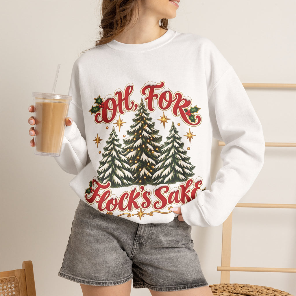 Oh For Flock’s SakeChristmas Tree Sweatshirt