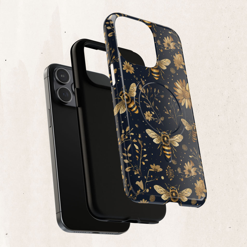 Gold Bees & Daisies Magnetic Tough Case