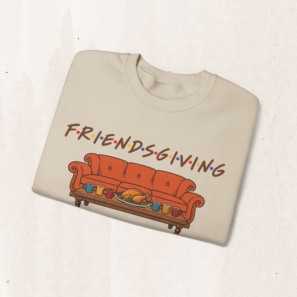 Friendsgiving: The One Where We Give Thanks Crewneck Sweatshirt Printify