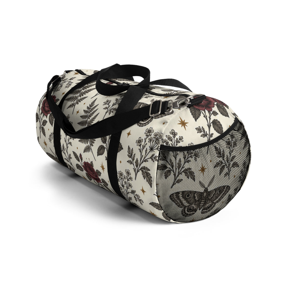 Floral Rose & Fern Duffel Bag