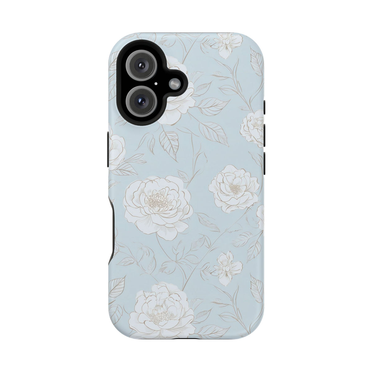 Blue Floral Magnetic Phone Case, alternate view