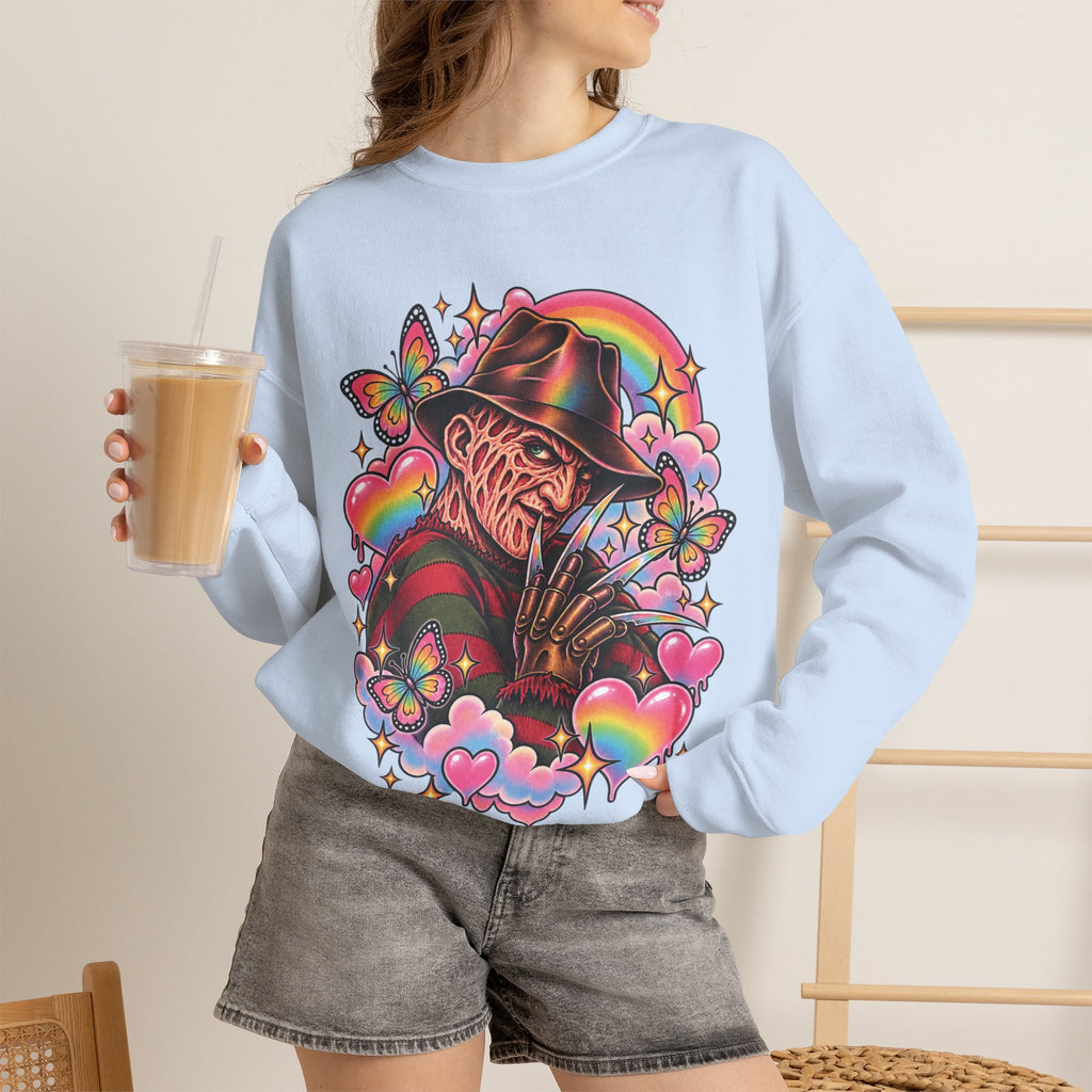 Freddy Krueger Rainbow Crewneck Sweatshirt