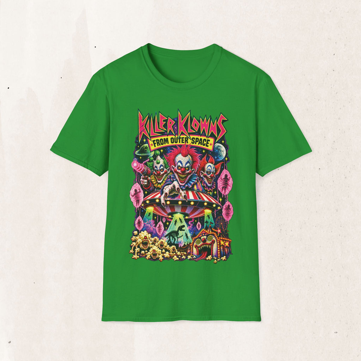 Killer Klowns From Outer Space T-Shirt — Retro Horror Clown Graphic Tee