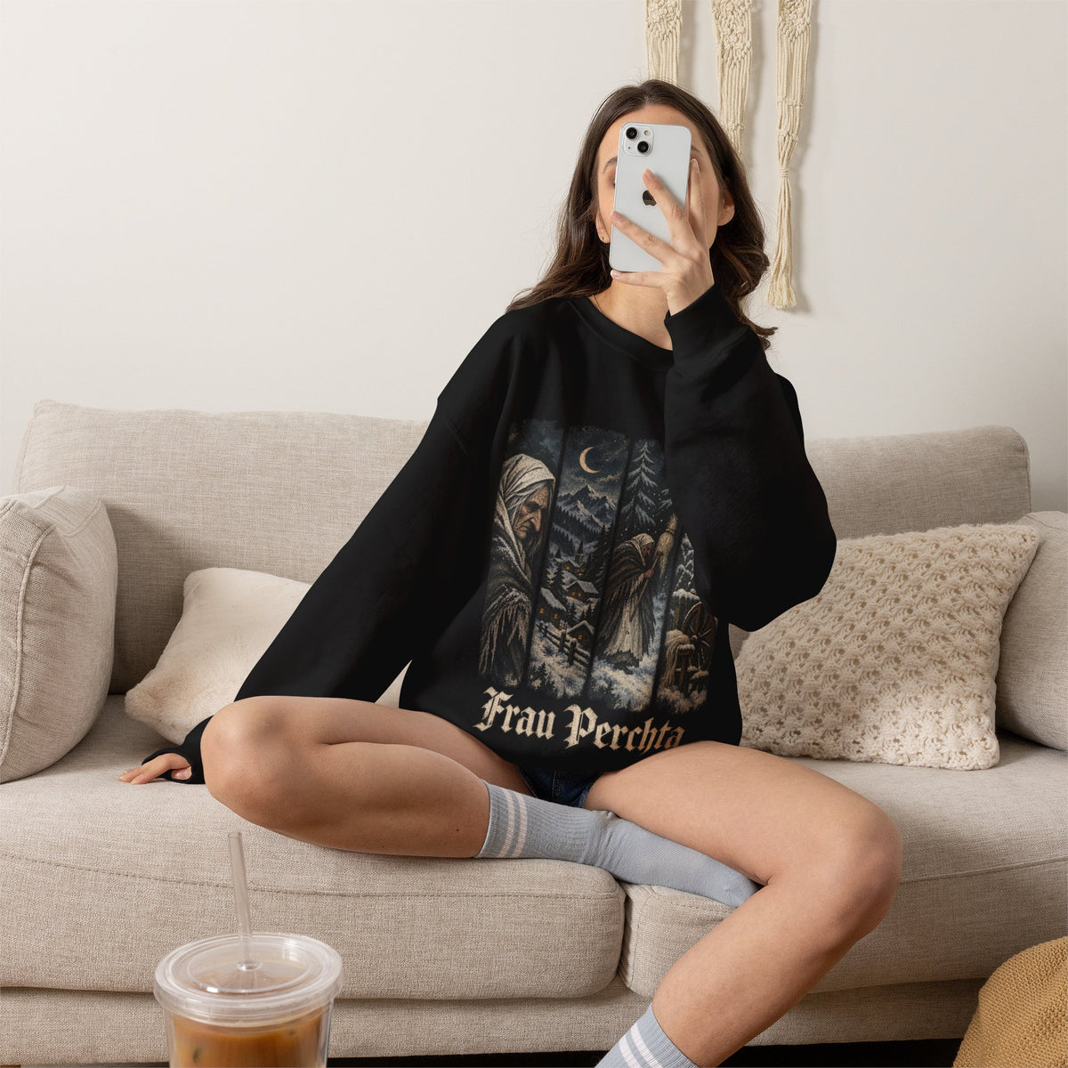 Frau Perchta Christmas sweatshirt
