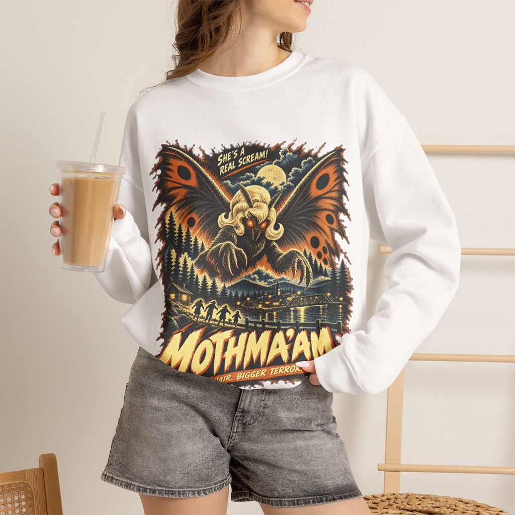 Mothmaam Retro Monster Crewneck Sweatshirt