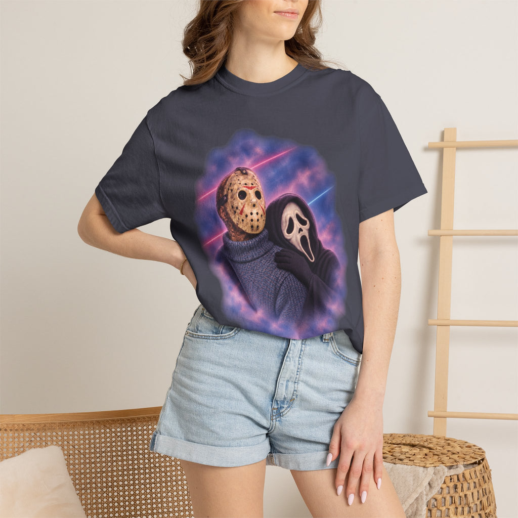 Jason Vorhees & Ghostface 80's Portrait Tee