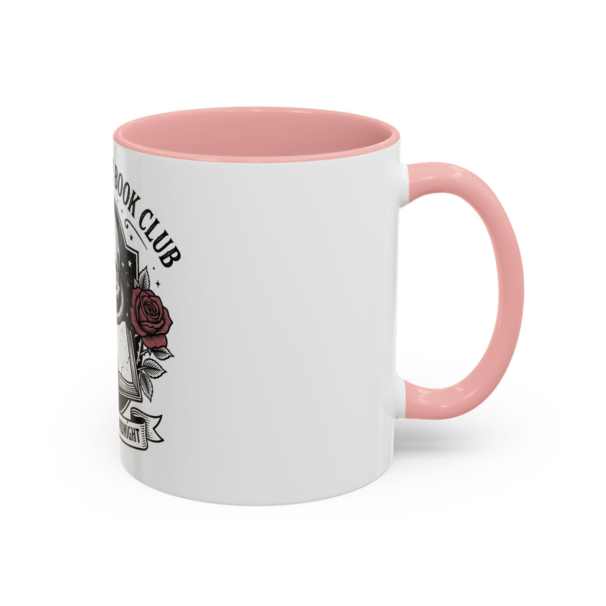 Morally Grey Book Club Coffee Mug in Black, alternate view