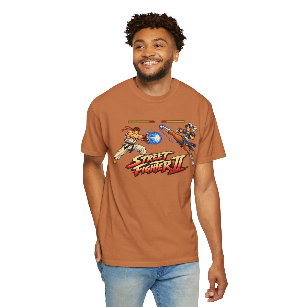 Street Fighter II Ryu vs Chun-Li Graphic Tee