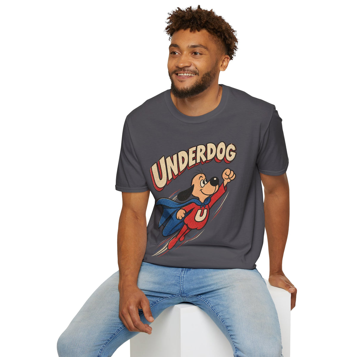 Underdog Graphic Tee in Charcoal, alternate view