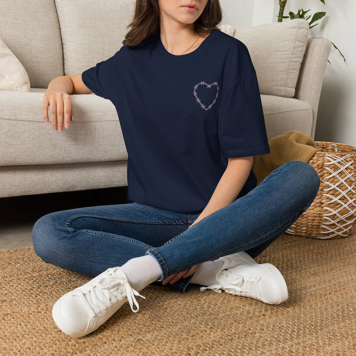 Barbed Wire Heart Graphic Tee