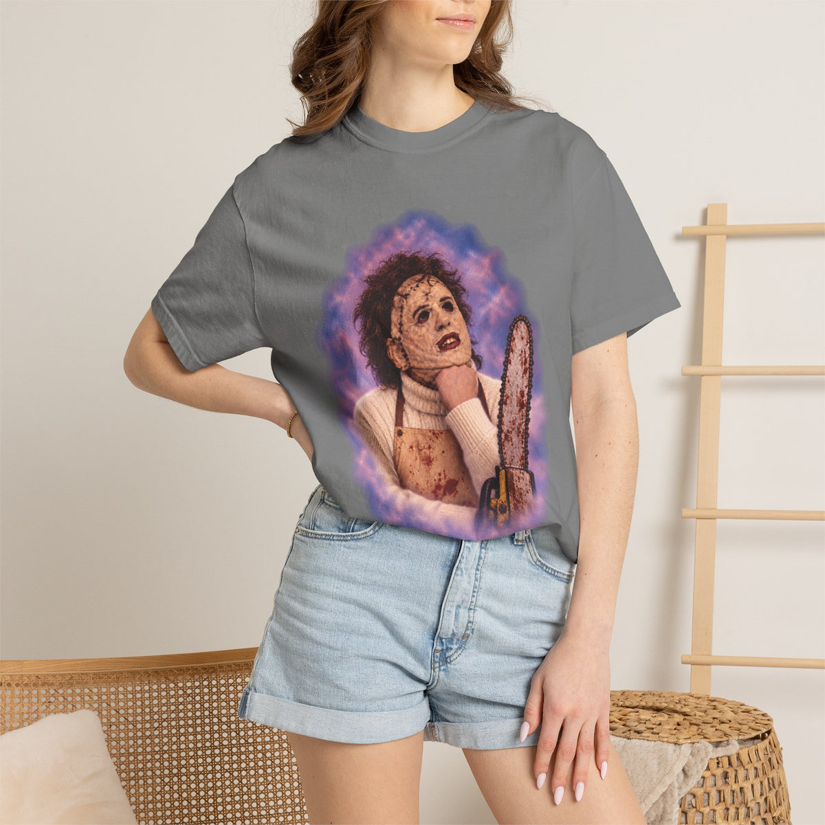 Leatherface 80's Portrait Tee